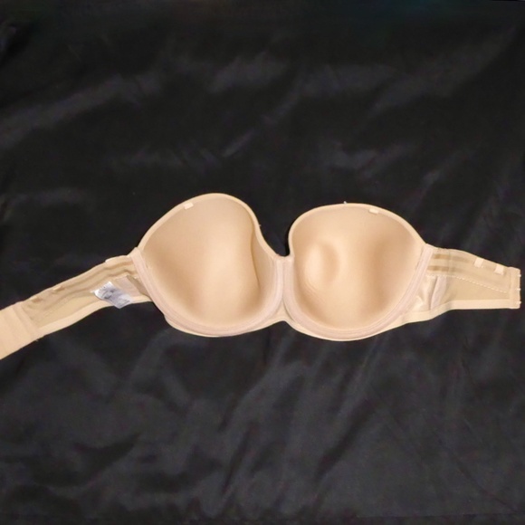 STRAPLESS BRA FANTASIE FL4530NUE BEIGE UNDERWIRE MOLDED SMOOTH 34E UK = 34DDD US - Picture 6 of 7